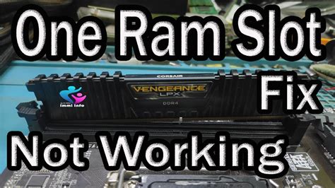 one ram slot not working|RAM Slot Not Working .